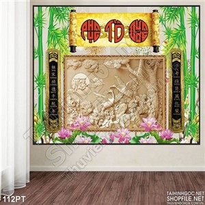 Tranh cửu huyền thất tổ điêu khắc 3D