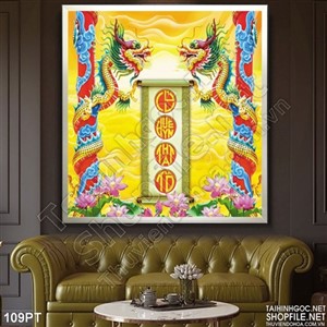 Tranh rồng trang trí bàn thờ tổ