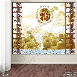 Tranh 3D nghệ thuật treo phòng thờ