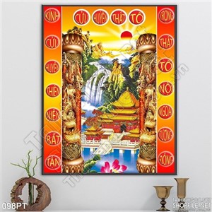 Tranh cửu huyền thất tổ treo phòng thờ