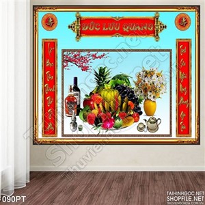 Tranh psd treo tường phòng thờ