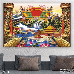 Tranh 3D cửu huyền thất tổ phong thủy