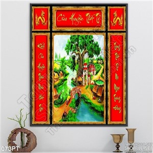 Tranh sơn dầu cửu huyền thất tổ