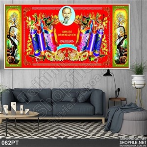 Tranh psd thờ Chủ tịch Hồ Chí Minh