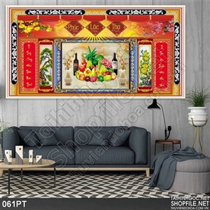 Tranh 3D trang trí phòng thờ mới nhất