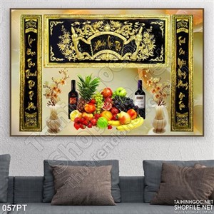 Tranh 3D giả ngọc cửu huyền thất tổ