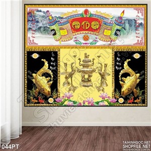 Tranh bàn thờ 3D cửu huyền thất tổ