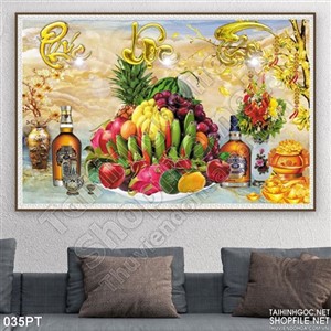 Tranh psd bàn thờ cửu huyền thất tổ 3D