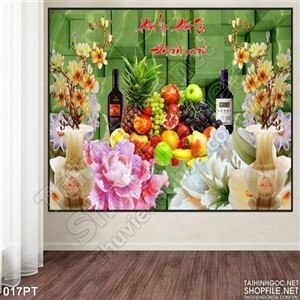 Tranh bàn thờ giả ngọc cửu huyền thất tổ