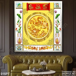 Tranh bàn thờ Phúc Lộc Thọ psd