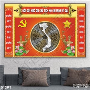 Tranh psd bàn thờ Đảng