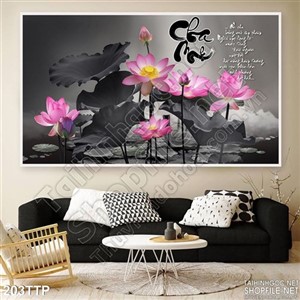 Tranh thư pháp về ơn cha nghĩa mẹ