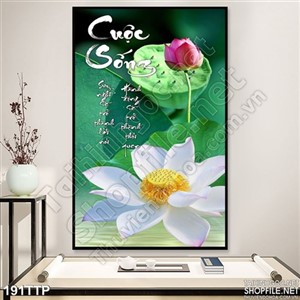 Tranh treo tường thư pháp cuộc sống