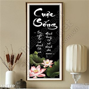 Tranh thư pháp về cuộc sống