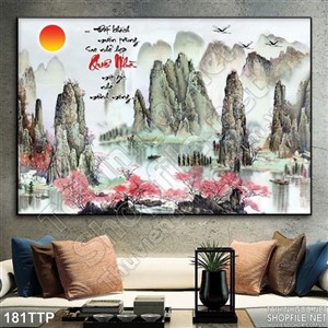 Tranh thư pháp phong thủy