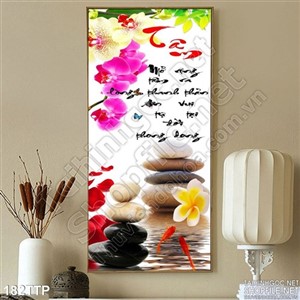 Tranh treo tường thư pháp chữ tâm