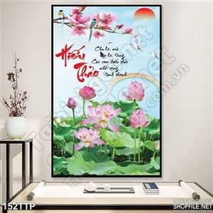 Tranh thư pháp chữ hiếu thảo