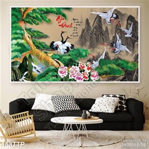 Tranh thư pháp về gia đình