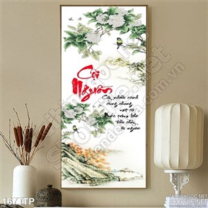 Tranh thư pháp về cội nguồn