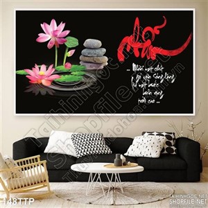 Tranh thư pháp chữ nhẫn đẹp độc đáo