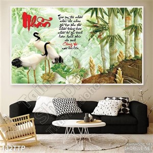 Tranh thư pháp chữ nhẫn đẹp