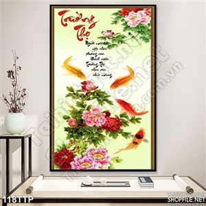 Tranh thư pháp trường thọ