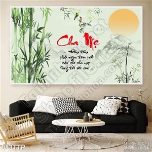 Tranh thư pháp tình yêu cha mẹ