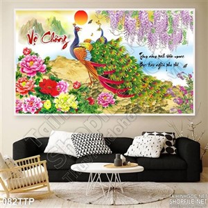 Tranh thư pháp về vợ chồng