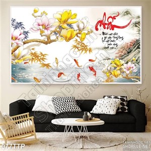 Tranh thư pháp chữ nhẫn