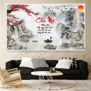 Tranh thư pháp cha mẹ ý nghĩa