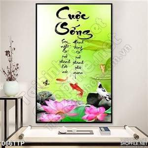 Tranh thư pháp nghệ thuật độc đáo