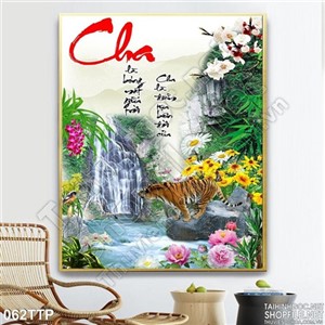 Tranh thư pháp về cha psd