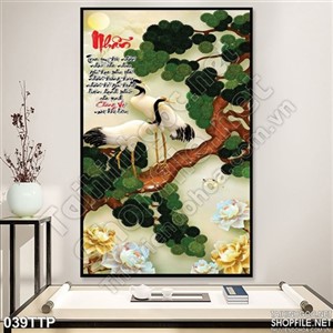 Tranh thư pháp chữ nhẫn