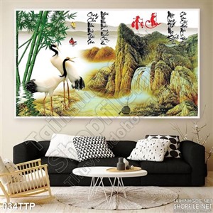 Tranh thư pháp gia đình đẹp