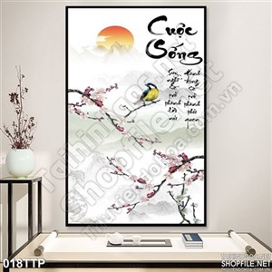 Tranh thư pháp cuộc sống