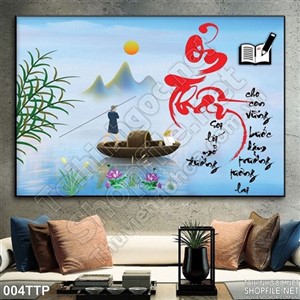 Tranh thư pháp thầy cô psd