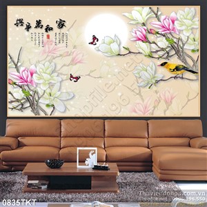 Tranh thư pháp hoa nghệ thuật