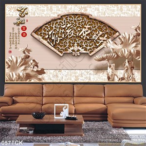 Tranh hoa sen, cá chép điêu khắc Tranh hoa sen, cá chép điêu khắc