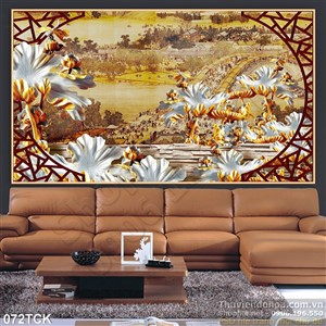 Tranh hoa sen, cá chép gỗ nghệ thuật Tranh hoa sen, cá chép gỗ nghệ thuật