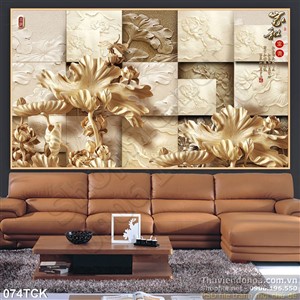 Tranh hoa sen, cá chép điêu khắc gỗ Tranh hoa sen, cá chép điêu khắc gỗ