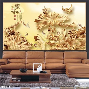 Tranh hoa sen, cá chép gỗ nghệ thuật Tranh hoa sen, cá chép gỗ nghệ thuật