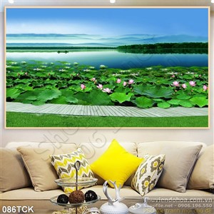 Tranh hồ hoa sen Tranh hồ hoa sen