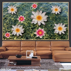 Tranh hoa sen nghệ thuật Tranh hoa sen nghệ thuật