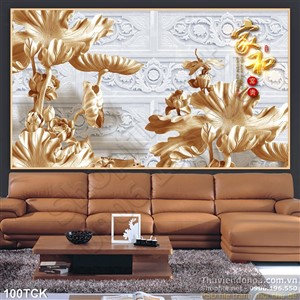 Tranh hoa sen, cá chép dđiêu khắc gỗ Tranh hoa sen, cá chép dđiêu khắc gỗ