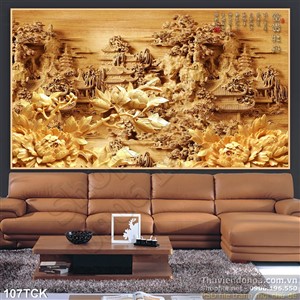 Tranh hoa sen điêu khắc trang trí Tranh hoa sen điêu khắc trang trí