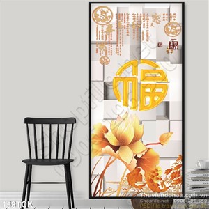 Tranh hoa sen, cá chép kim tiền Tranh hoa sen, cá chép kim tiền