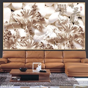 Tranh hoa sen, cá chép điêu khắc thư pháp Tranh hoa sen, cá chép điêu khắc thư pháp