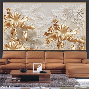 Tranh hoa sen, cá chép gỗ nghệ thuật Tranh hoa sen, cá chép gỗ nghệ thuật