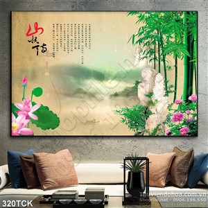 Tranh hoa sen, cá chép phong thủy đẹp Tranh hoa sen, cá chép phong thủy đẹp