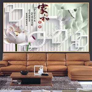 Tranh hoa sen, cá chép thư pháp Tranh hoa sen, cá chép thư pháp